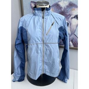 Pearl Izumi Women's Small Light Blue Full Zip Vest Convertible Soft Shell Jacket